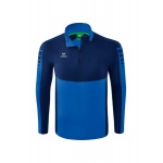 Erima Sport-Langarmshirt Six Wings Trainingstop (100% Polyester, Stehkragen, 1/2 Zip) royalblau/navyblau Jungen